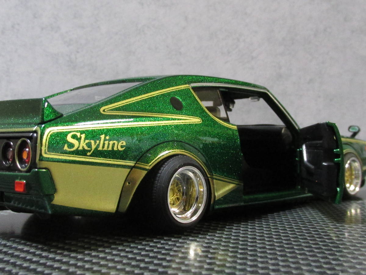 Maisto 1/24 ニッサン スカイライン 2000GT-R(KPGC110) グリーン