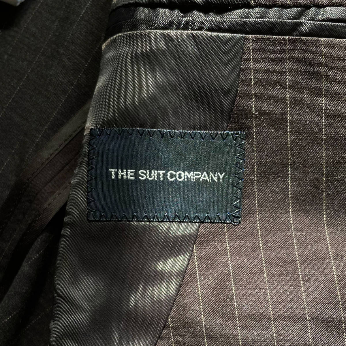 スーツカンパニー【小粋なお洒落】THE SUIT COMPANY スーツ セットアップ テーラードジャケット ブラウン ストライプ メンズ ビジネス L位 SUIT THE COMPANY スカートスーツ ザスーツカンパニー COMPANY(ザスーツカンパニー）オフィカジメンズの評判