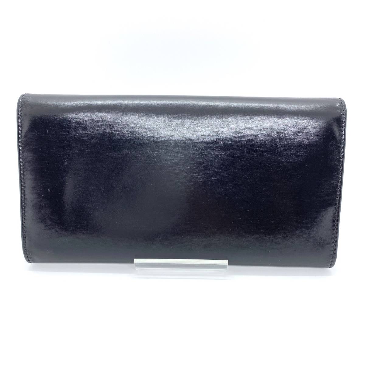 CELINE セリーヌ ヴィンテージ ゴールド馬車金具 本革 レザー 高級 三