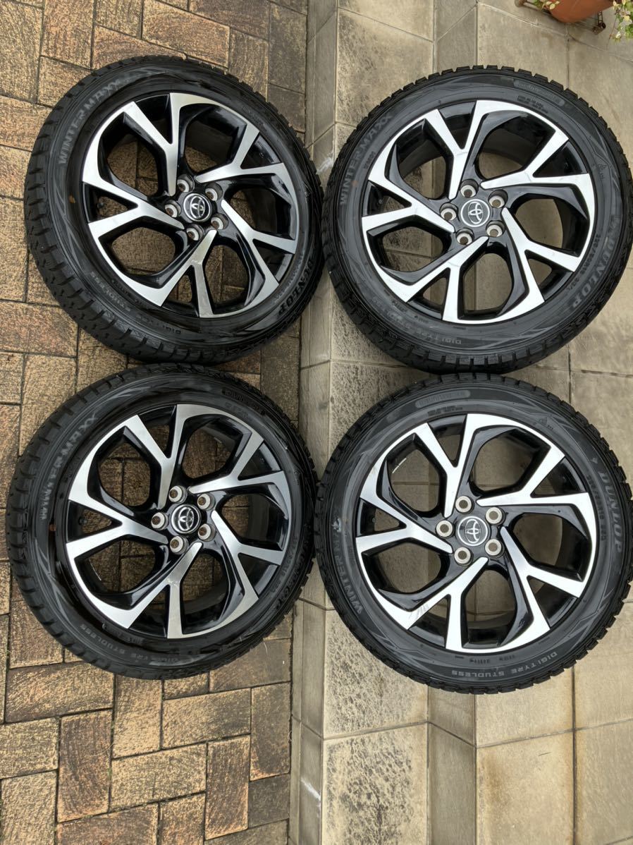 ④⭐︎送料込⭐︎18インチC-HR 純正ホイール+国産スタッドレスタイヤ　4本セット C-HR 純正 スタッドレスタイヤホイールセット 18インチ 7J +50 5/114.3