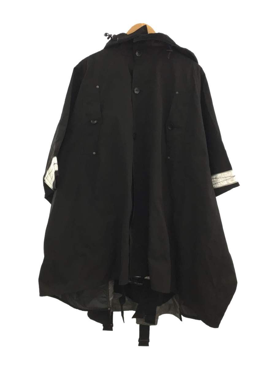 【SALE，限定セール】 JUNYA WATANABE COMME des GARCONS MAN ポンチョ/XS/ポリエステル/BLK(ジャケット、上着)｜売買されたオークション情報、yahooの商品情報をアーカイブ公開 - オークファン その他