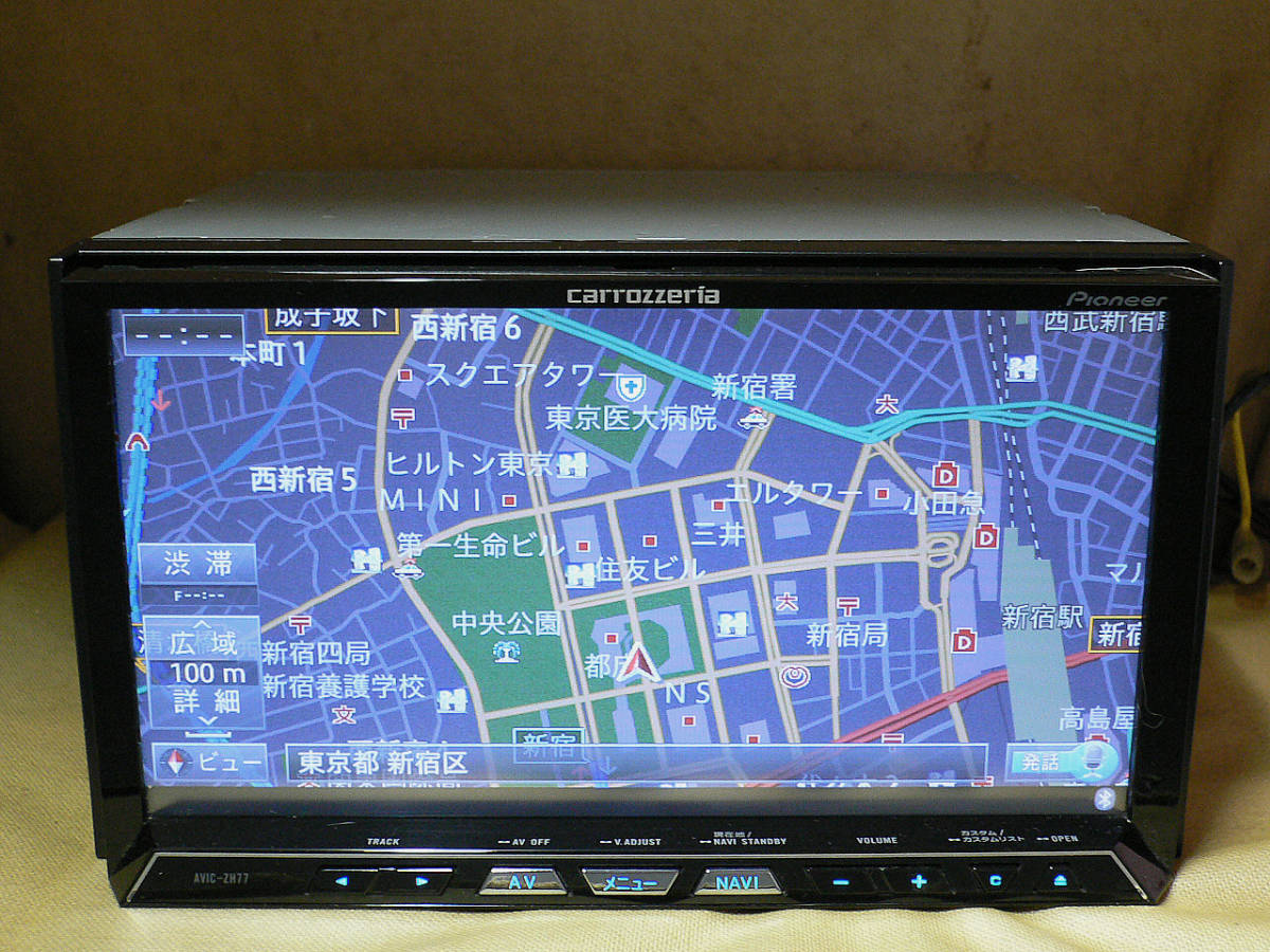 パイオニア AVIC-ZH77 ナビゲーション フルセグ。地図データ2014年版 