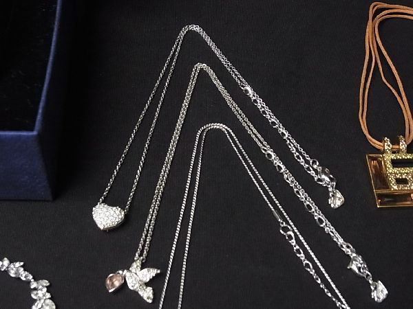 スワロフスキー ネックレス ブレスレット 2点セット 美品 M109930723