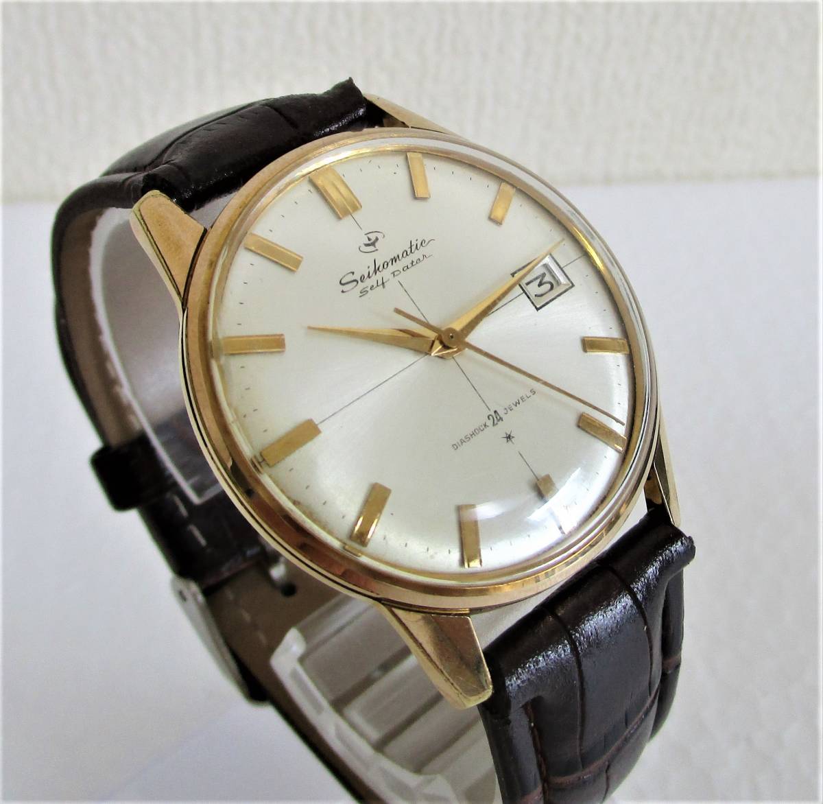 セイコーマチック[貴重!!クロスダイアル・AD文字盤]※ヴィンテージSEIKO
