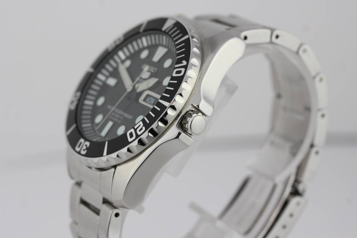 美品 SEIKO セイコー5 スポーツ 裏スケ 7S36-03C0 自動巻き メンズ