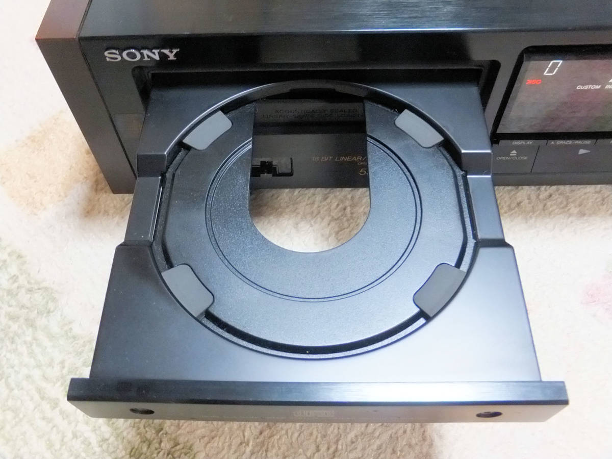 動作品】名機 SONY CDP-557ESD ワンオーナー（少々難あり）リモコン 