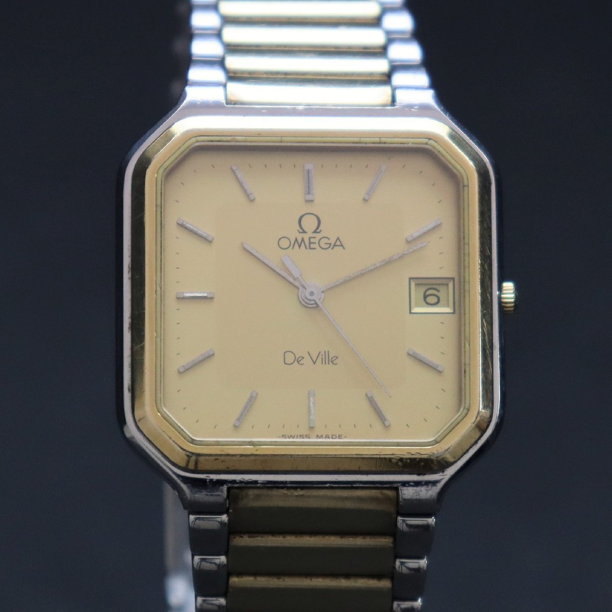 電池新品 OMEGA De Ville オメガ デビル 1430 クォーツ オクタゴン