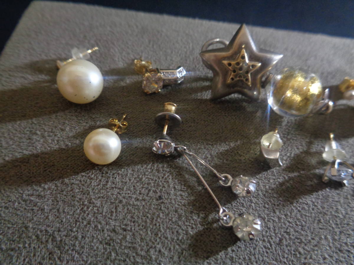 100円～【訳あり】ポスト/キャッチ 750/K18/18K/14K/Pt Star刻印 18金 14