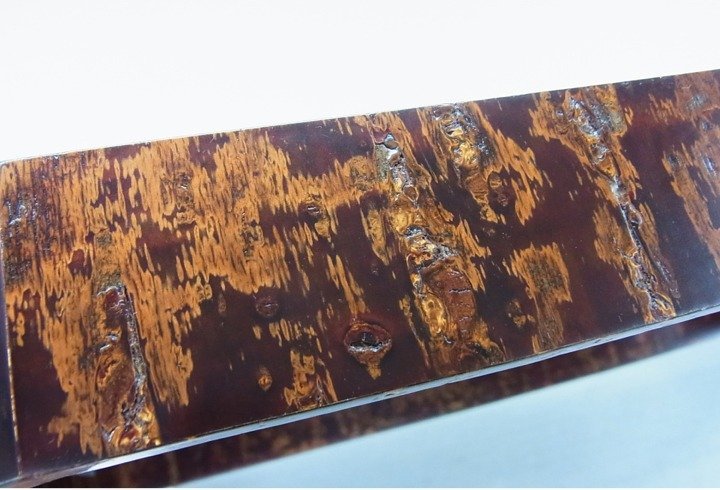 【美品】桜皮細工　トレー　お盆　置物　インテリア　工芸品　美術品　A1158 □ 桜皮細工 トレー 木製 お盆 □ 通常保管品 【公式通販】