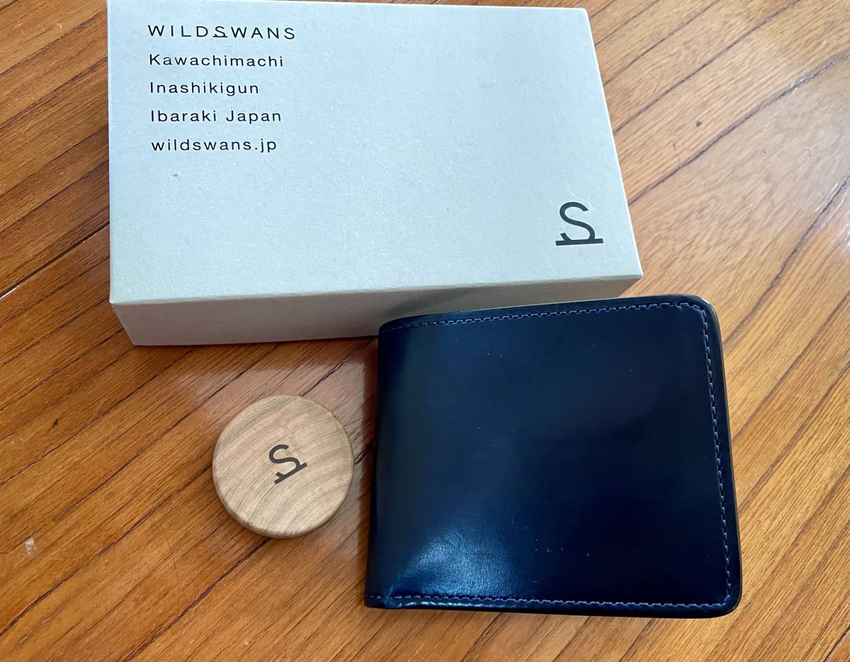 WILD SWANS GROUNDER SHELL CORDOVAN NAVYワイルドスワンズ グ