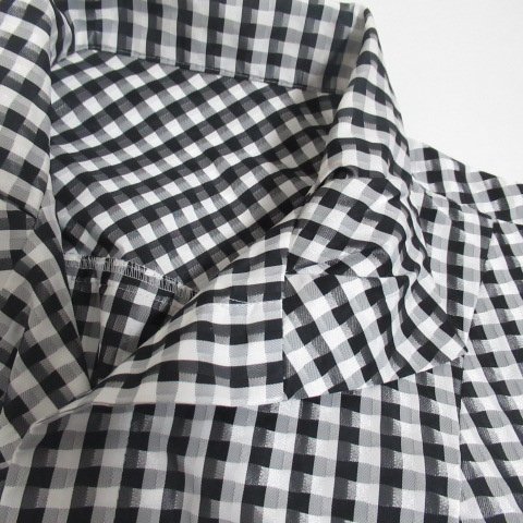 H3◇【美品】レリアン 軽くて着やすい♪薄手コート ジャケット 黒 白