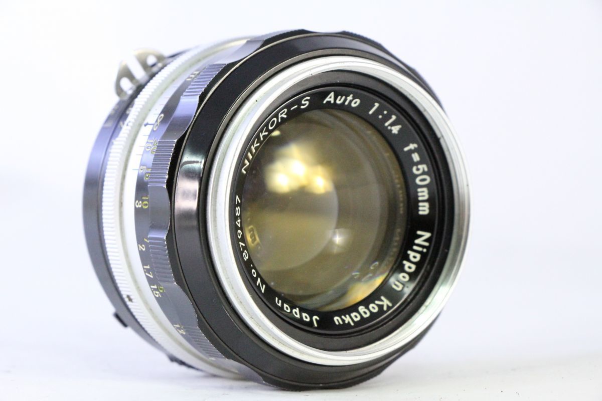 実用★ニコン Nikon NIKKOR-S Auto 50mm F1.4 Ai改★薄クモリ★9333