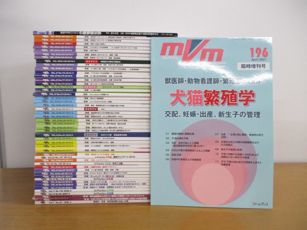 ■01)【同梱不可】ファーマプレス MVM まとめ売り約50冊大量セット/おまけ/1998年-2021年/臨時増刊号含む/エムブイエム/獣医学雑誌/犬猫/B