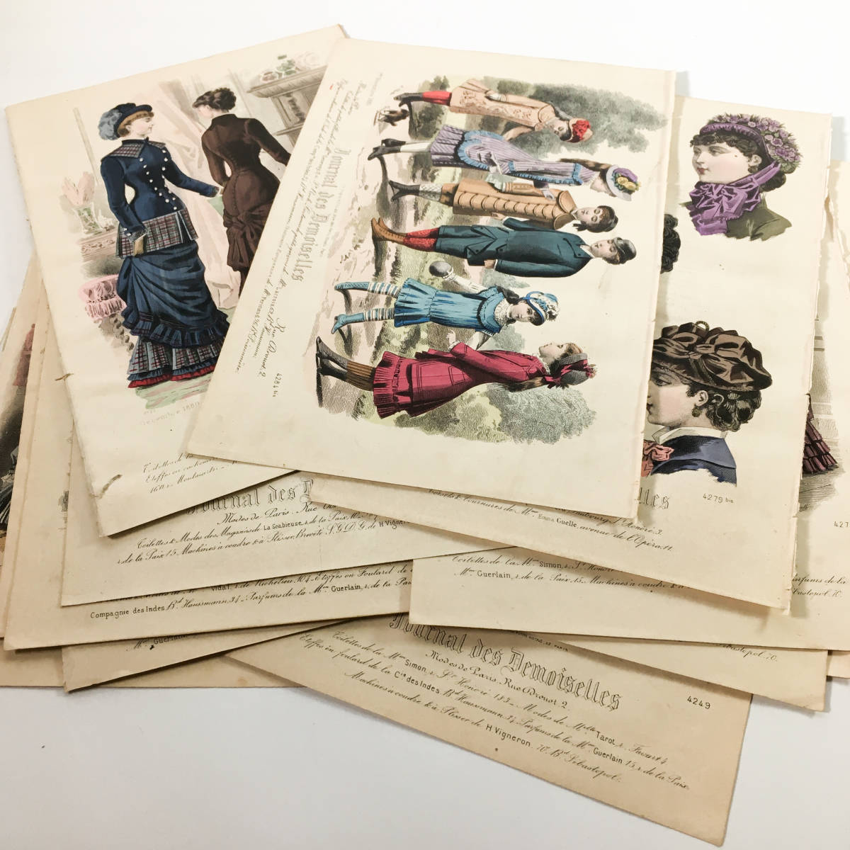 フランスのファッションプレート 0 Etsy 日本 愛好家が各誌より 12点