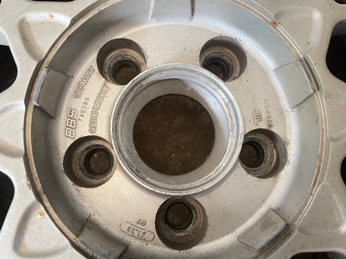 BBS RSⅡ 023 17インチ 8J +45 PCD114.3 5H メッシュ ホイール 2本セット