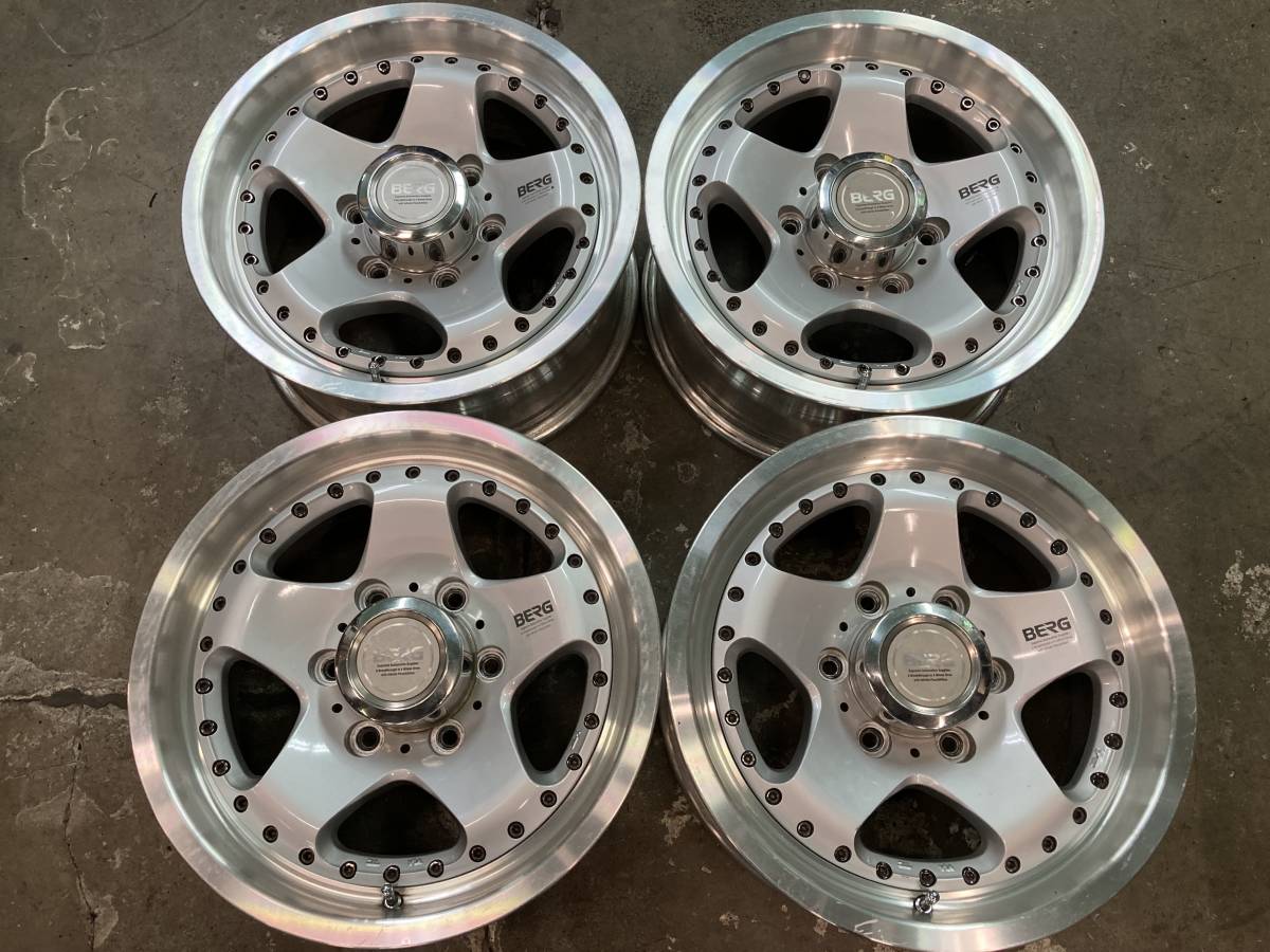  008 ブリヂストン製 BERG SIV 16インチ ホイール４本セット 7J+24 139.7-6H 110&Phi; サーフ/プラド/ハイエース(社外品)｜売買されたオークション情報、yahooの商品情報をアーカイブ公開 - オークファン 6穴