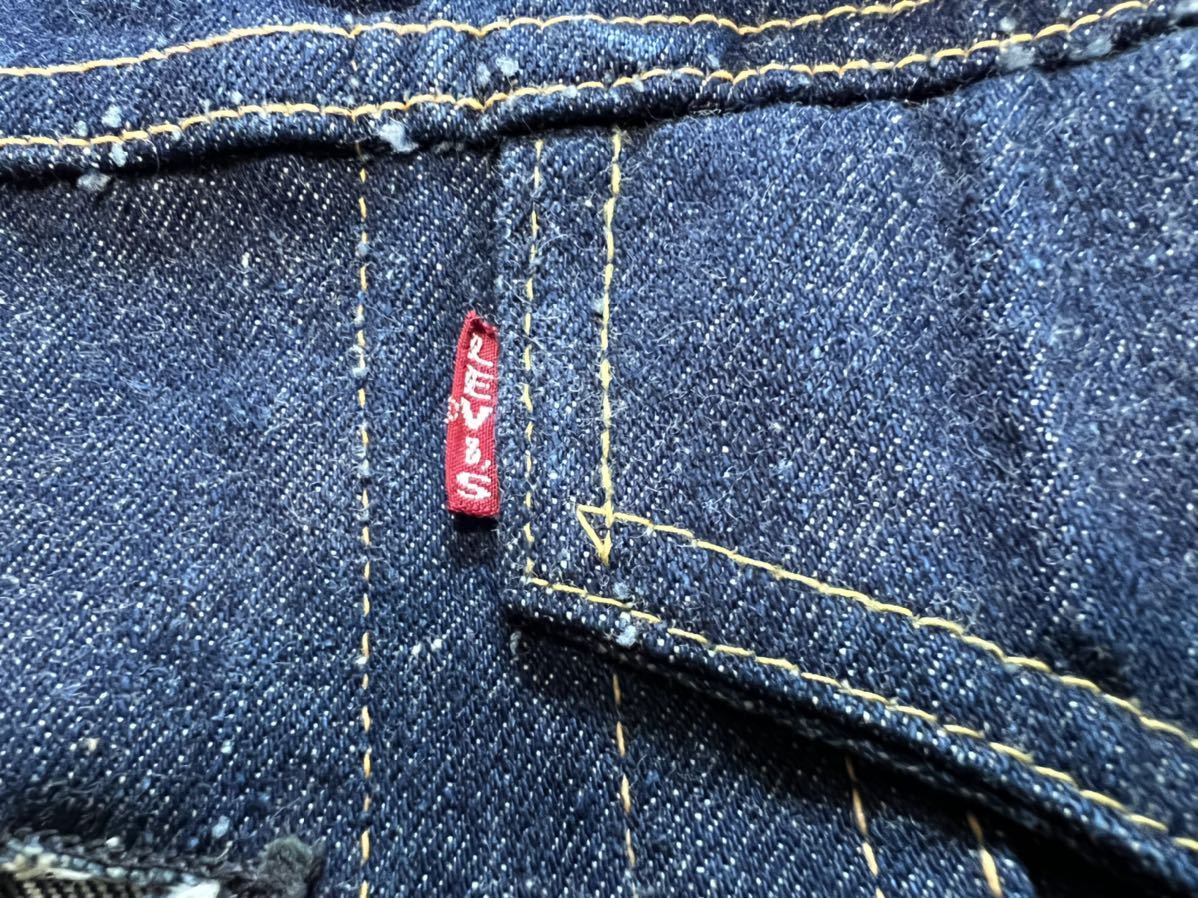 60s LEVI'S 558XX 濃紺BIG E 38 3rd カットオフ MCベスト70505 71205