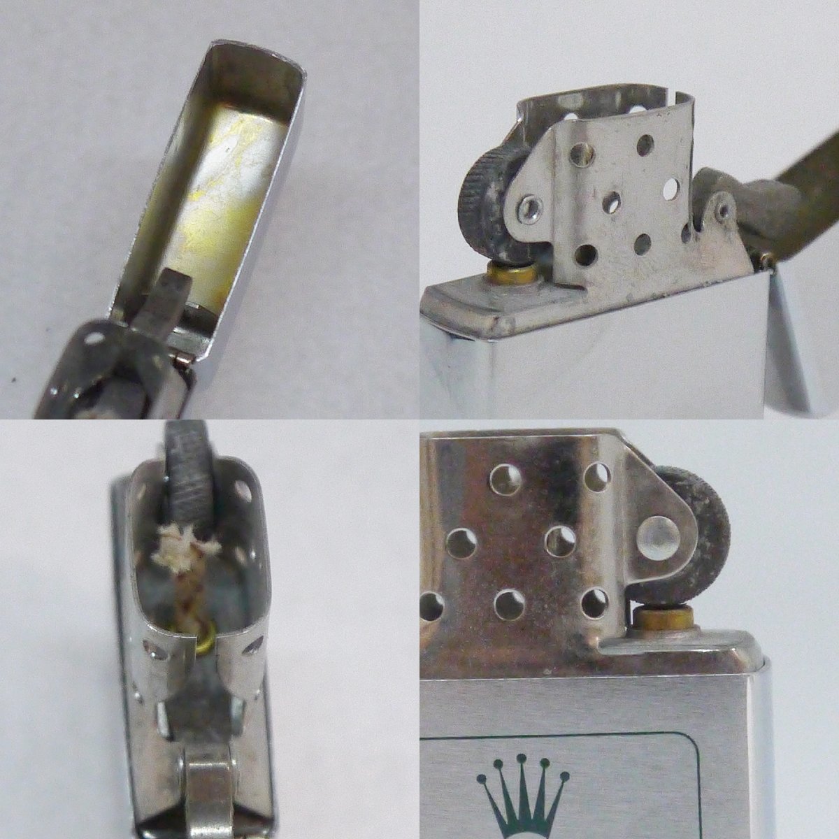 ジャンク品・保管品 ZIPPO ジッポ ライター ROLEX ロレックス シルバー 