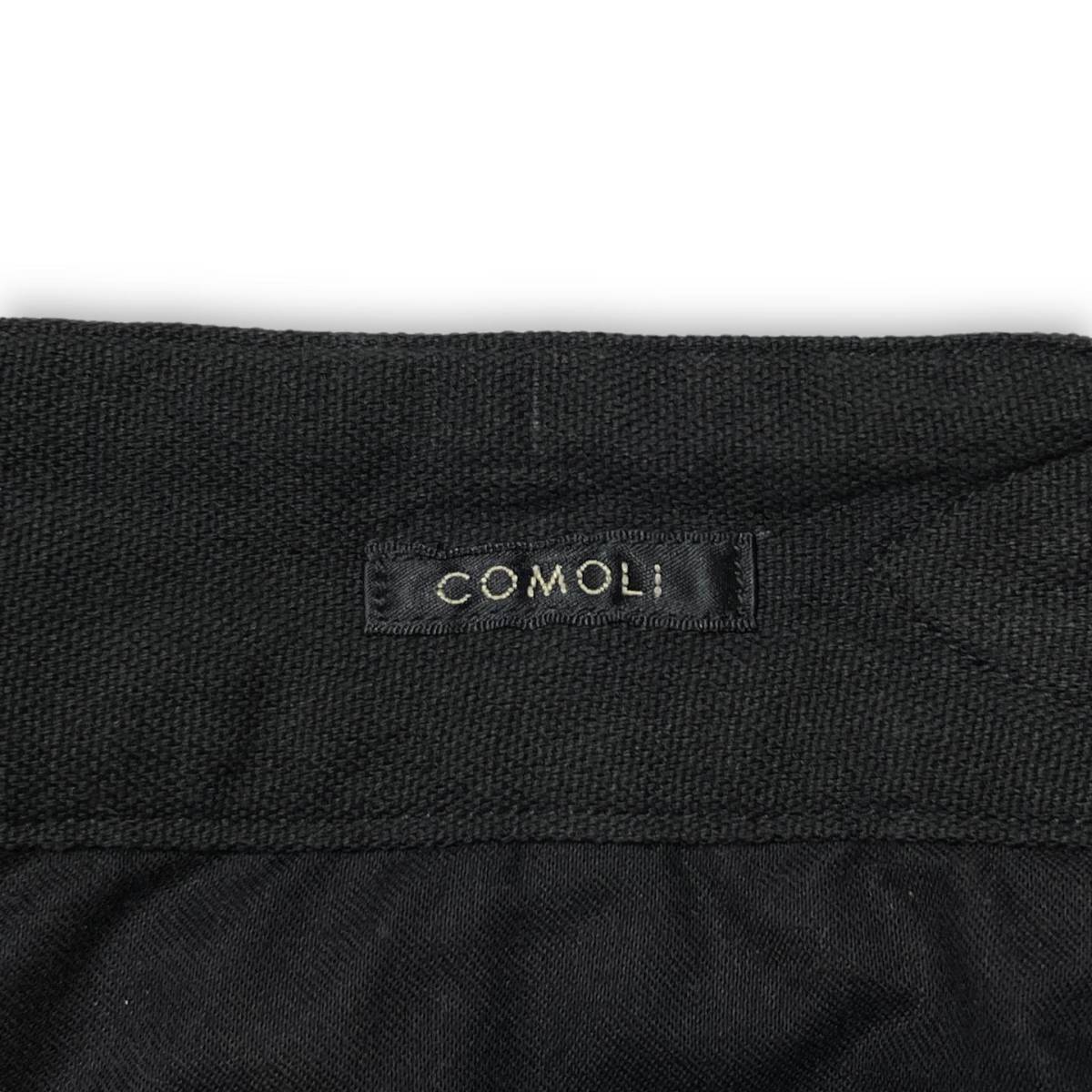 22SS COMOLI コモリ 6ポケットパンツ V01-03012 ブラック サイズ2 汚れ 