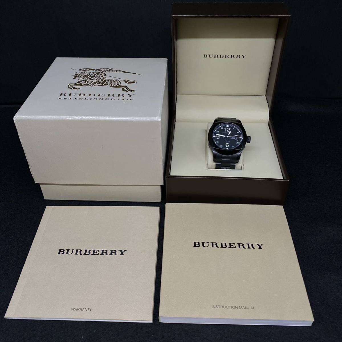 BU7638 バーバリー 腕時計 メンズ BURBERRY デイデイト 稼働品 送料 