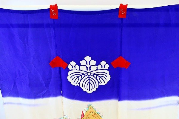 花嫁のれん アンティーク ☆4352☆ 花嫁暖簾 加賀 正絹 アンティーク風