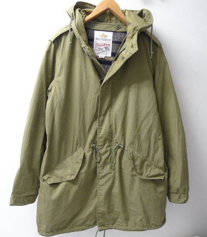数量限定，得価 ALPHA INDUSTRIES アルファ &times; Lee リー ストームライダー ライナー モッズコート カーキ サイズL(ジャケット、上着)｜売買されたオークション情報、yahooの商品情報をアーカイブ公開 - オークフ 男性用