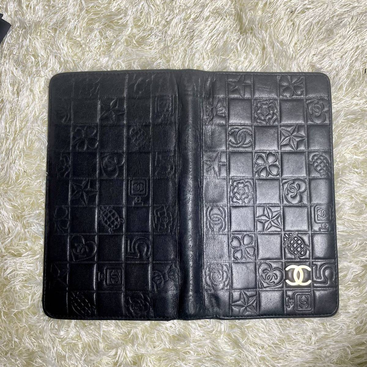 1円 【極美品】シャネル アイコン長財布 ココマーク キャビアスキン 