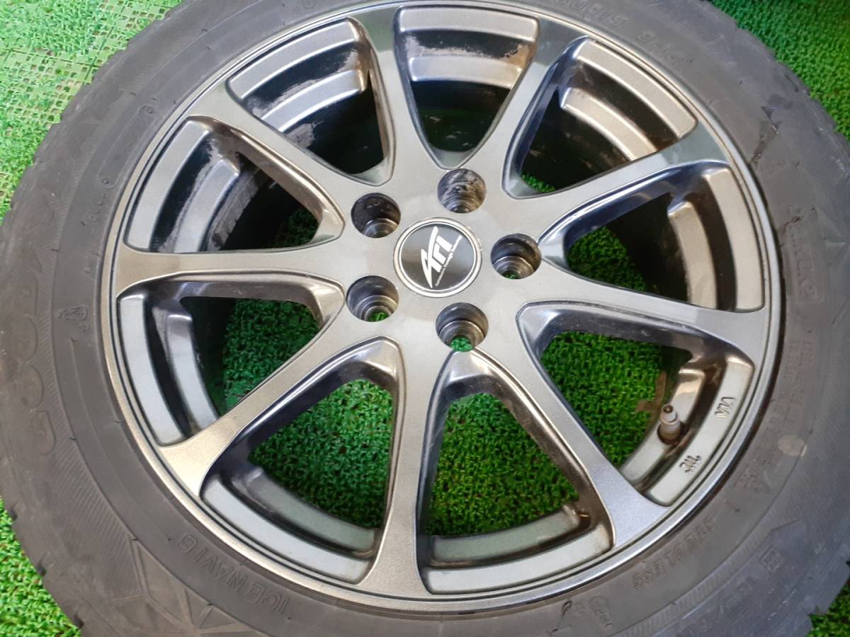 社外ホイール 15×5J +38 PCD100/5穴 スタッドレス付 履き潰しに 売切!!