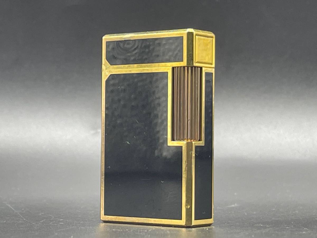 S.T.Dupont デュポン ガスライター 都彰 ゴールド×ブラック(デュポン 