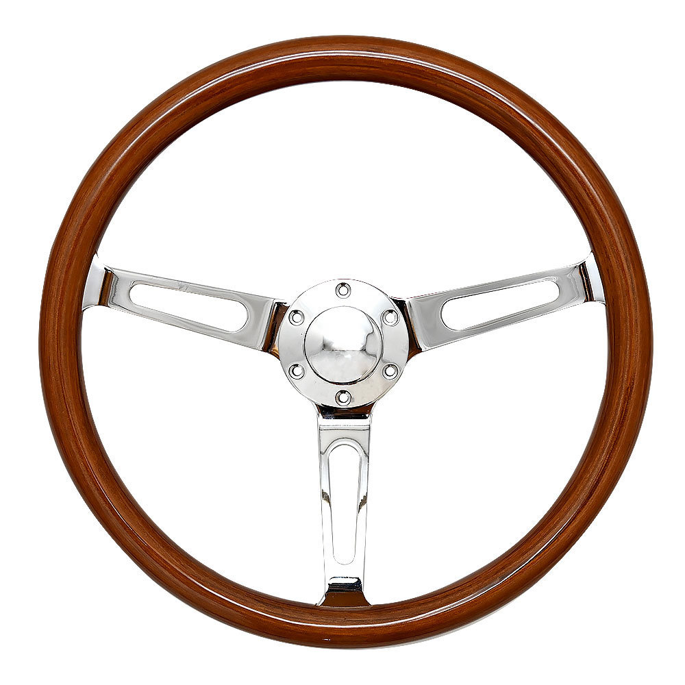 ステアリング ウッド 38Φ 15インチ 6穴 ハンドル レトロ クラシック | 旧 旧車 送料無料 ハン 35Φ 13.7インチ