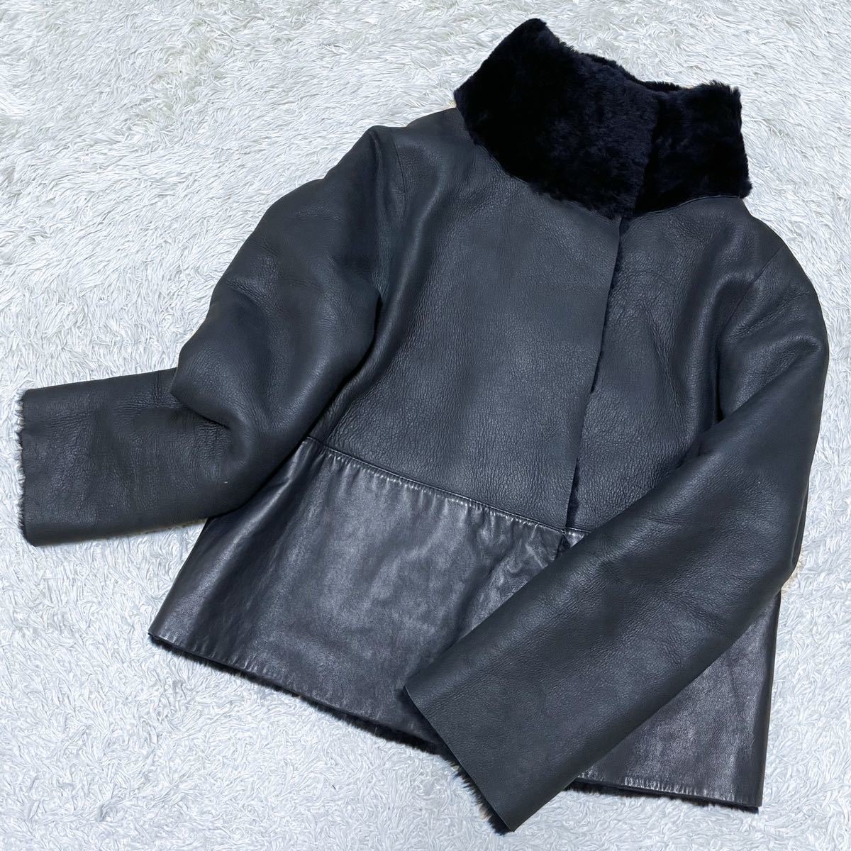 トリーバーチ TORY BURCH ムートン ラムレザー コート リバーシブル