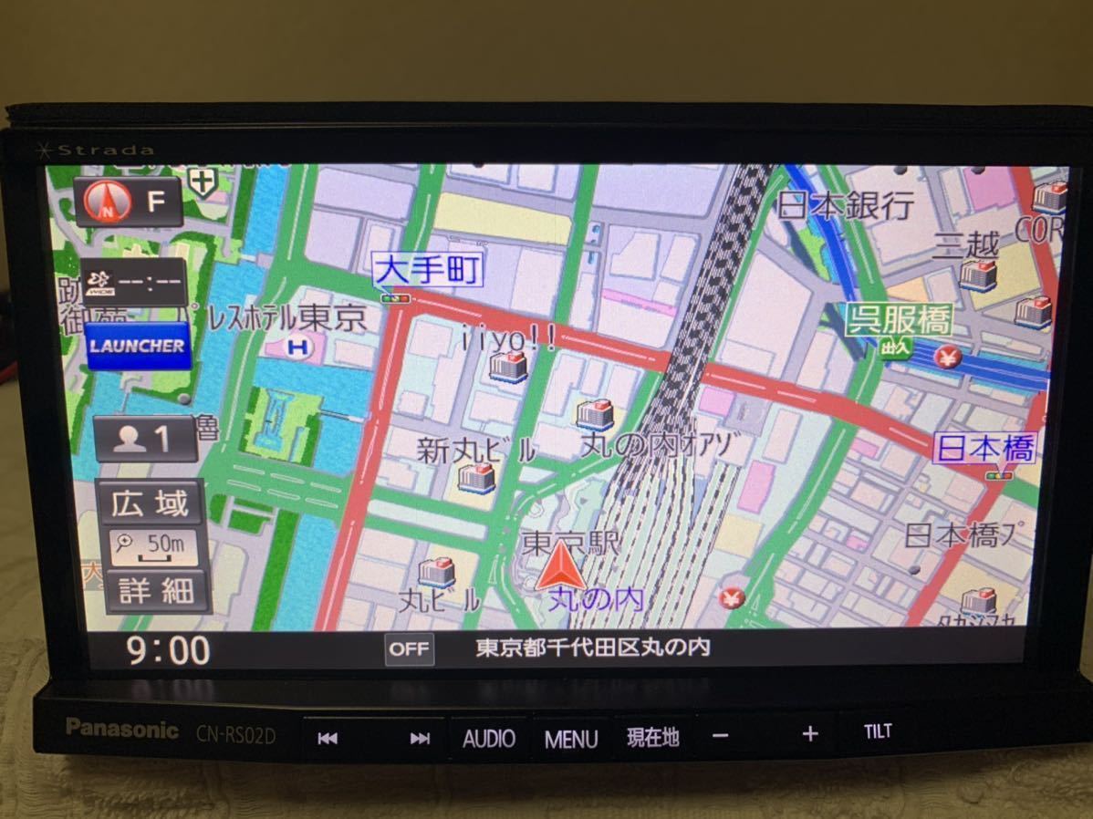 【100%新品，正規品】 Panasonic パナソニック CN-RS02D ストラーダメモリーナビ 日本全国 画面まわり み 地図データ2015年(メモリーナビ)｜売買されたオークション情報、yahooの商品情報をアーカイブ公開 - オークファ メモリーナビ