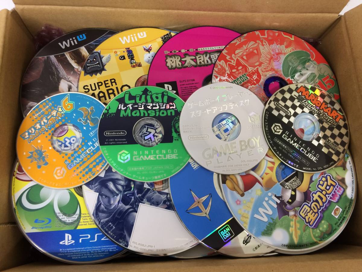 ジャンク　ゲーム本体　PS3 wiiU PSP ゲームソフト各種 PS4/PS3/PS2/WiiU/Wii/GC他 ソフト ディスクのみ 約100枚 大量 まとめ