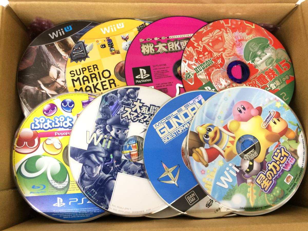 ジャンク　ゲーム本体　PS3 wiiU PSP ゲームソフト各種 PS4/PS3/PS2/WiiU/Wii/GC他 ソフト ディスクのみ 約100枚 大量 まとめ