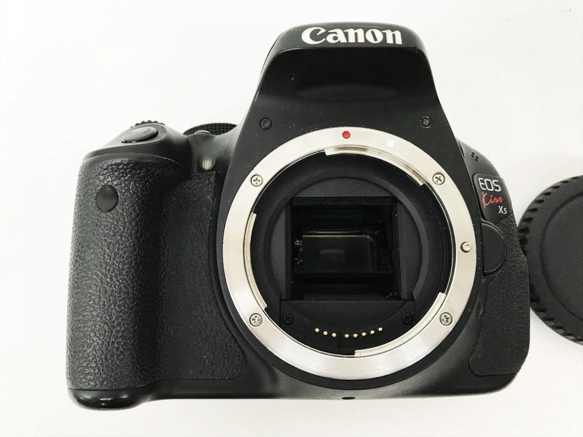 Canon EOS Kiss X5 ボディ/バッテリー/充電器 セット 動作確認済 デジタル一眼レフカメラ EC45-321jy/F3 EOS Kiss X5 nr&frasl;5.10&frasl;10 ストラップ バッテリー充電器付き