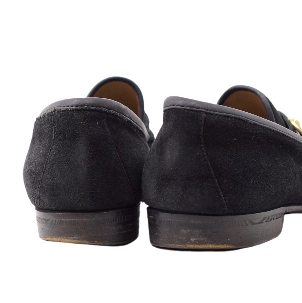 Vintage グッチ GUCCI ローファー モカシン ホースビット スウェード レディース シューズ 靴 38C(25cm相当) ブラック ch09do-rm11r05490 GUCCI ローファー グッチ 革靴 26.5 未使用