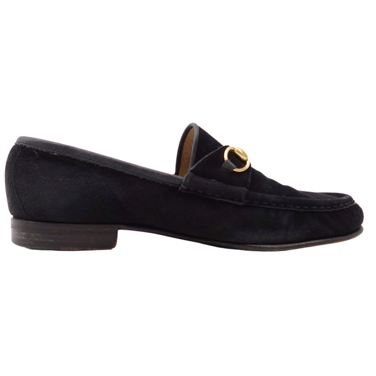 Vintage グッチ GUCCI ローファー モカシン ホースビット スウェード レディース シューズ 靴 38C(25cm相当) ブラック ch09do-rm11r05490 GUCCI ローファー グッチ 革靴 26.5 未使用
