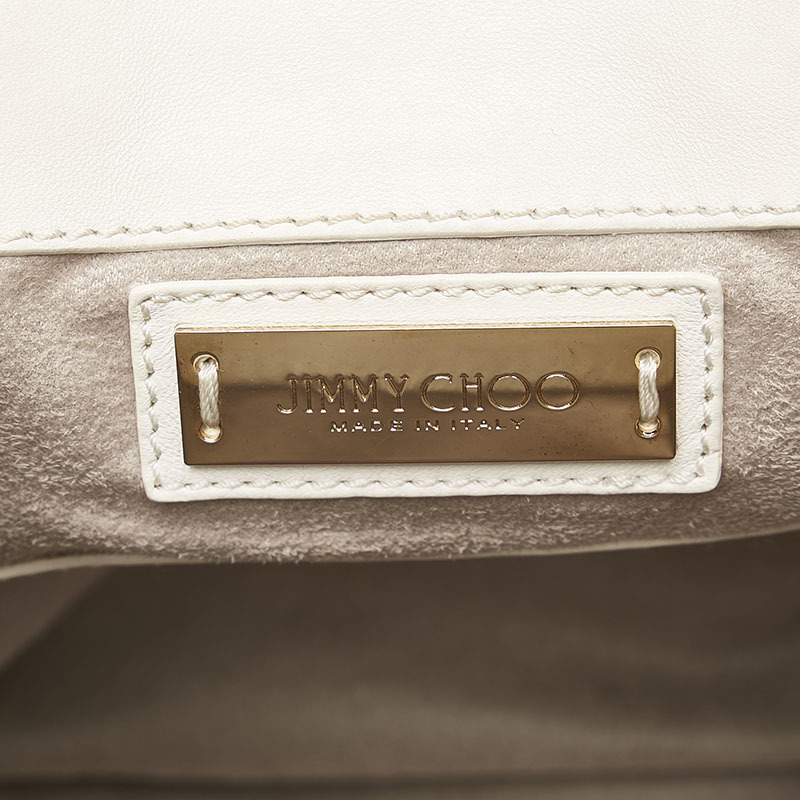 ジミーチュウ スタッズ リュック バックパック ホワイト レザー レディース JIMMY CHOO 【中古】 ジミーチュウ リュック JIMMY 新品未使用JIMMY スター JIMMYCHOO