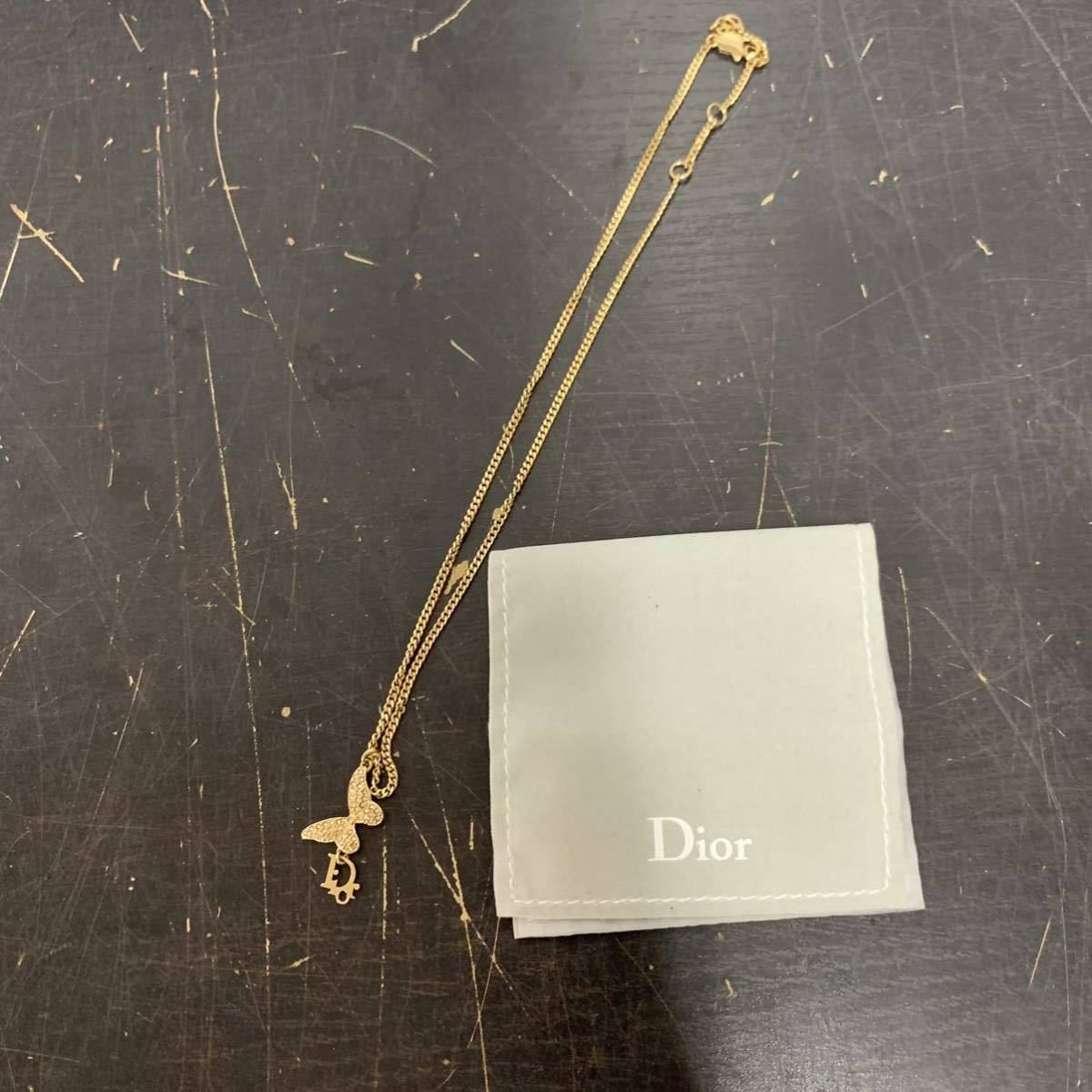  CC248 Christian Dior クリスチャンディオール ラインストーン バタフライネックレス GP ゴールド 保存袋 BCAR(ネックレス（トップつき）)｜売買されたオークション情報、yahooの商品情報をアーカイ ネックレス（トップつき）