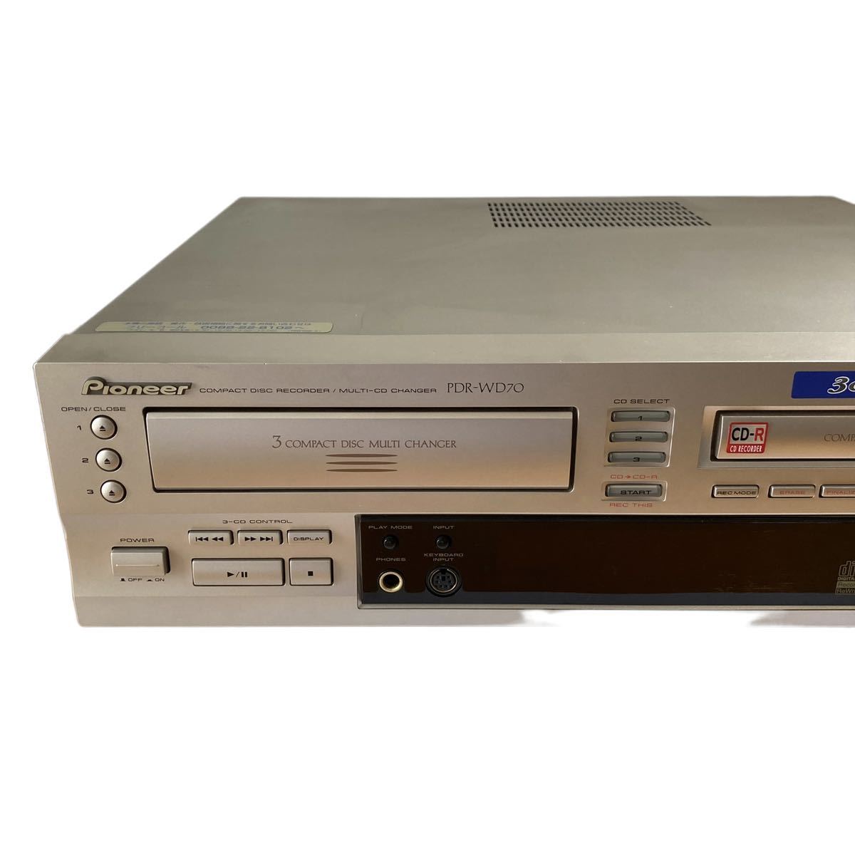 【100%新品，新品】 Pioneer パイオニア PDR-WD70 CD 3D チェンジャー レコーダー 3連奏 デッキ PDR-WD7 の兄弟機