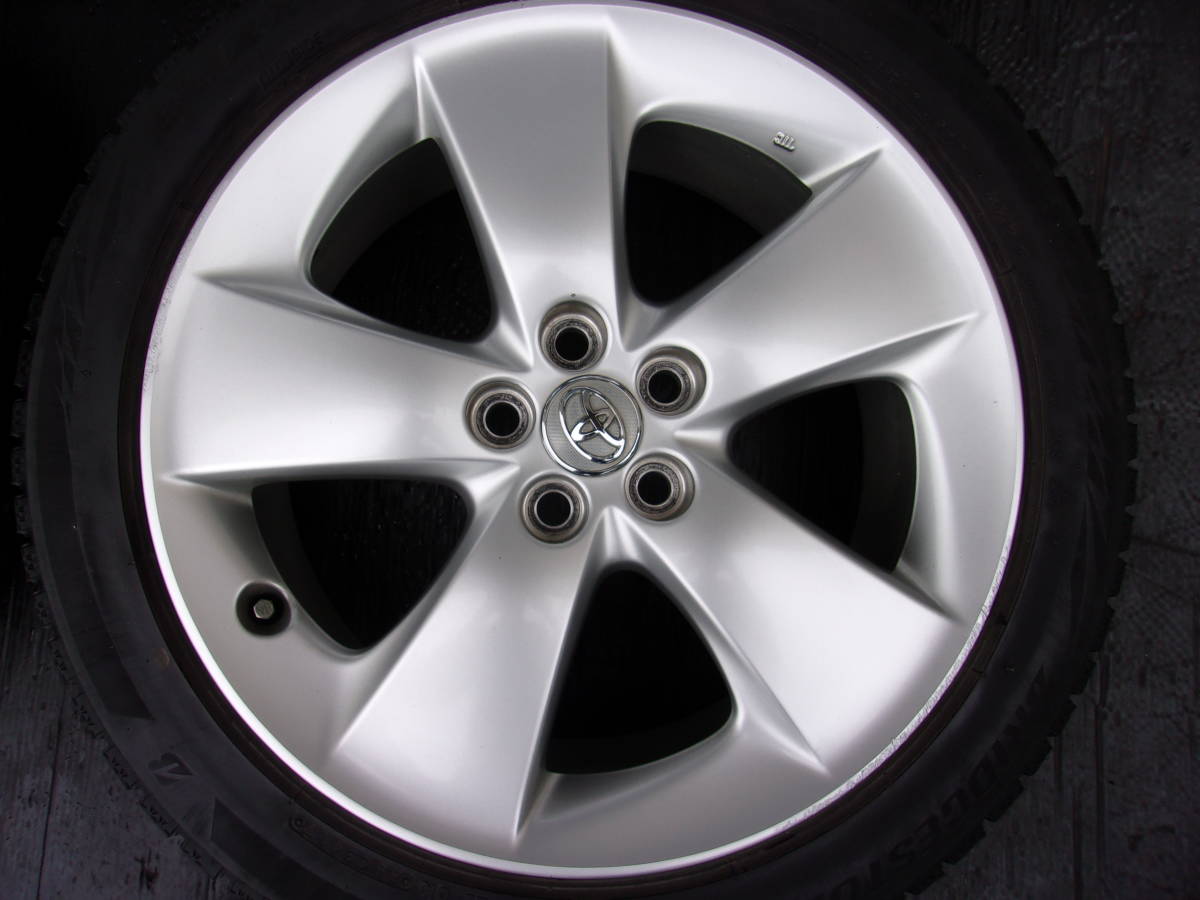 トヨタ純正 30 プリウス Sツーリング PCD100 5穴 215/45R17 215/45R17 プリウス30にて使用 トヨタ純正プリウス17インチ+