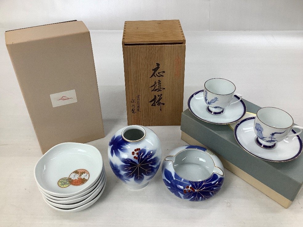 ロイヤルブルー 深川製磁 最終価格稀少な廃番品✨深川製磁×君島一郎 