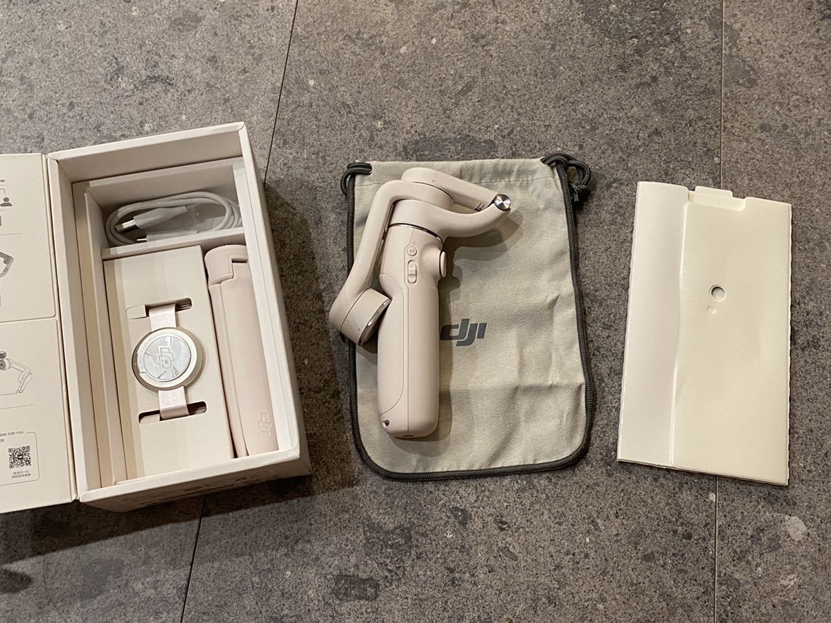 開封のみ〉DJI OM5 スマホ iPhone スタビライザー Sunset white サン