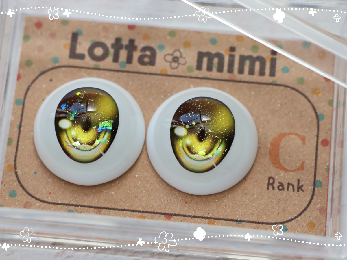 大得価，正規品 オーロラホロ イエローゴールド C品 難あり レジンアイ 22mm相当 Lotta mimi(パーツ)｜売買されたオークション情報、yahooの商品情報をアーカイブ公開 - オークファン パーツ