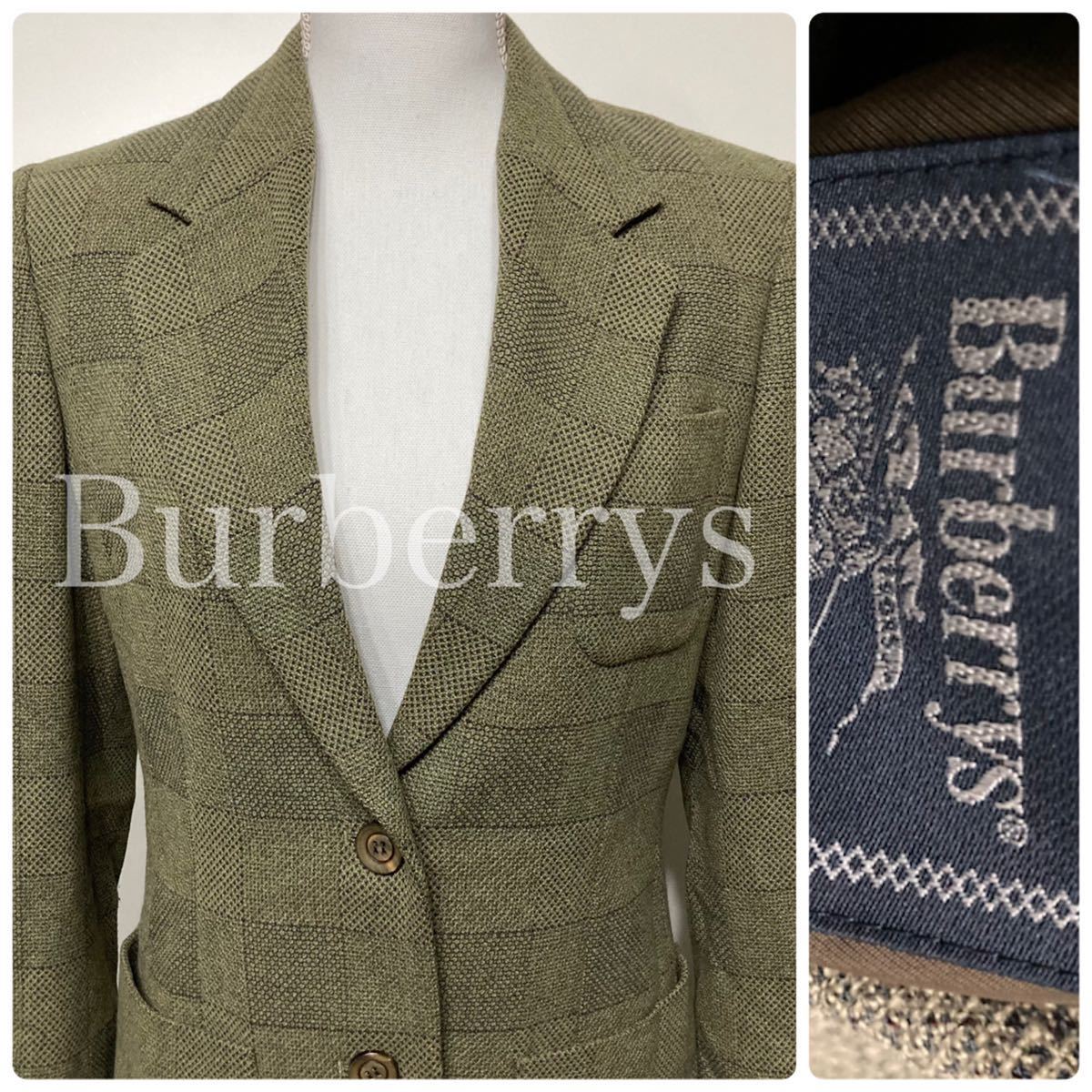 希少デザイン】バーバリー Burberry ウール テーラードジャケット