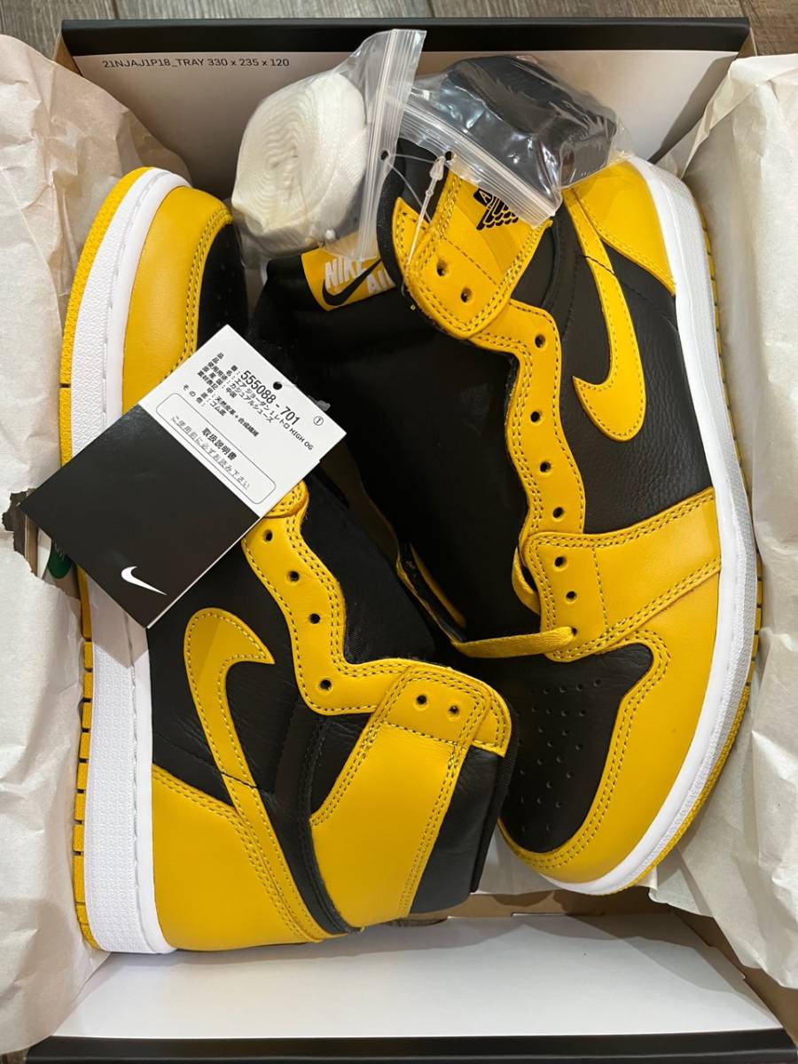国内正規 新品 ■ NIKE AIR JORDAN 1 RETRO HIGH OG POLLEN ナイキ エアジョーダン 1 レトロ ハイ パラン スニーカー 555088-701 ■ 28cm 0 JORDAN OG ILLUSTRATED SPORTS (GS