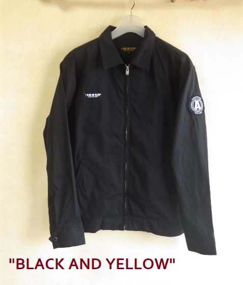 ○RATSラッツBLACK AND YELLOWジャケットS黒○スイングトップブルゾン 