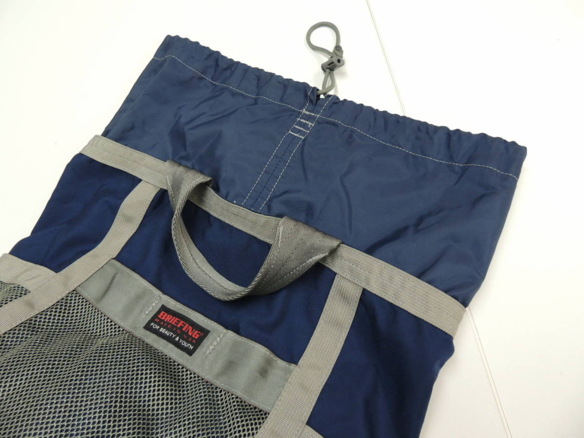 ★ ブリーフィング BRIEFING ユナイテッドアローズ BEAUTY&YOUTH 別注 USA製 メッシュ ポケット リュック バックパック トート B&Y UNITED BRIEFING | 2023.03.23 Collaboration ブリーフバッグ