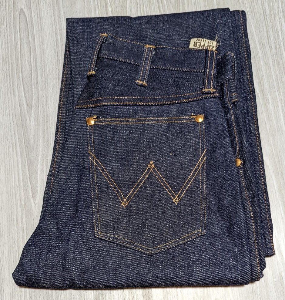 デッドストック 50s Wrangler 11YWZ W27 内タグ刺繍 縦ベル ラングラー 