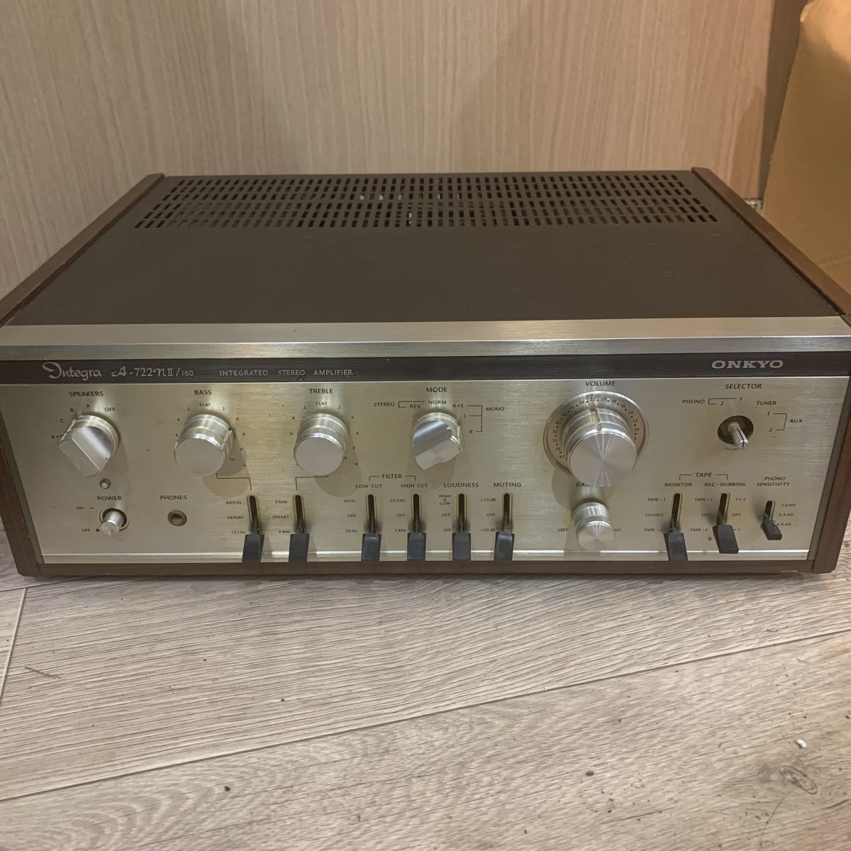ONKYO ステレオ プリメインアンプ A-722NⅡ/160【現状品】 ONKYO
